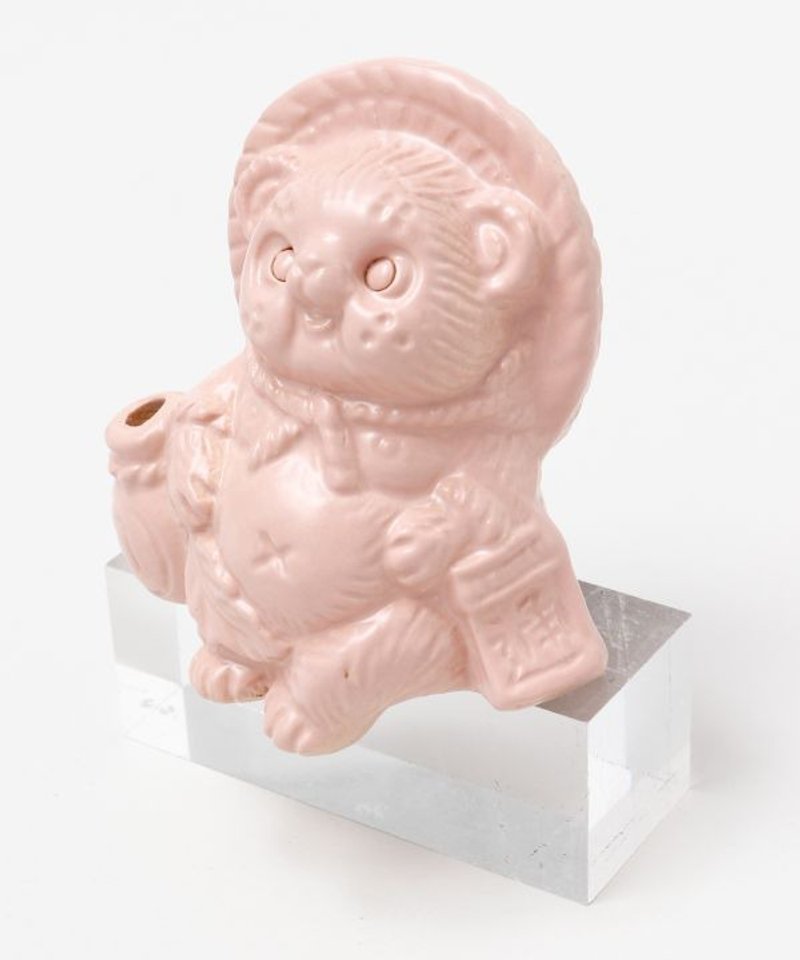 SHIGARAKI Ware Sitting TANUKI - Pink - 擺飾/家飾品 - 其他材質 