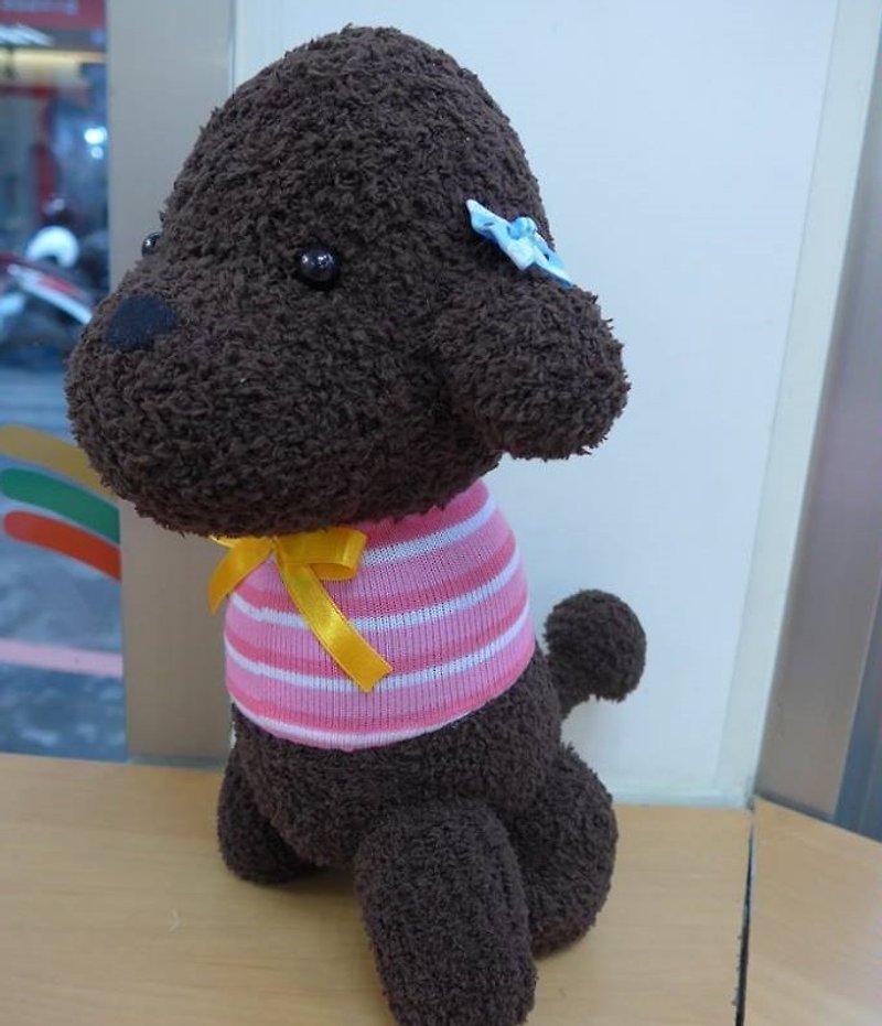 Happiness baa baa. Handmade shop ~ poodle doll - ตุ๊กตา - ผ้าฝ้าย/ผ้าลินิน 