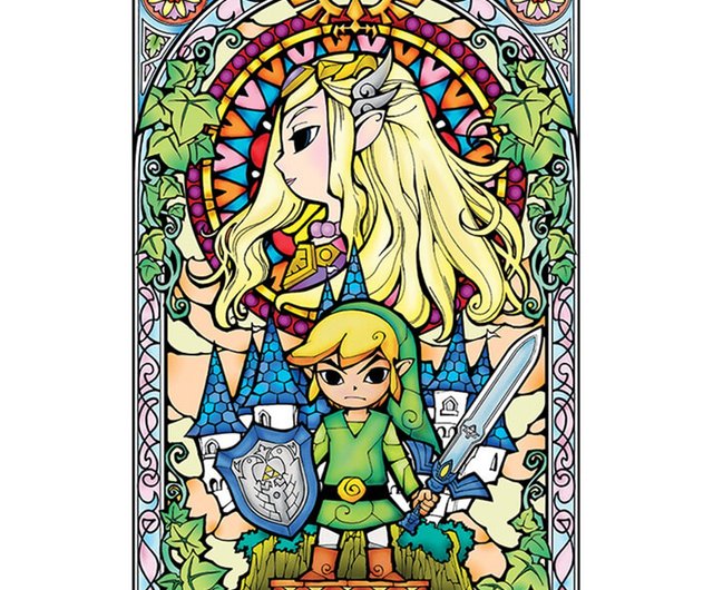 任天堂】ゼルダの伝説 教会ガラス風ポスター - ショップ Dope ポスター