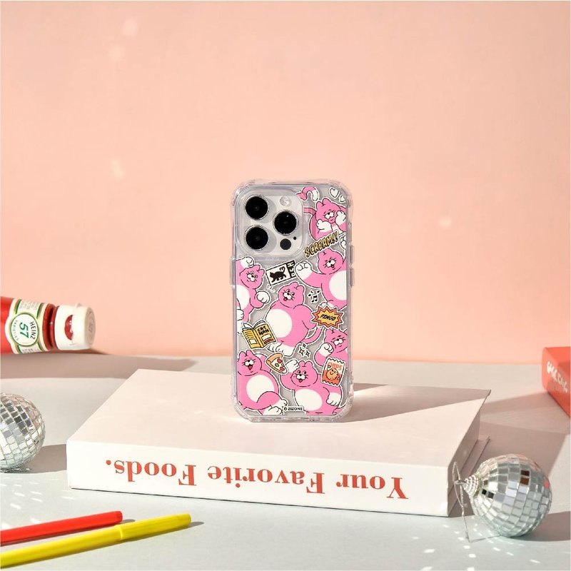 ZIZONE Pingo日常貼紙抗黃防摔MagSafe iPhone手機殼 - 手機殼/手機套 - 塑膠 透明