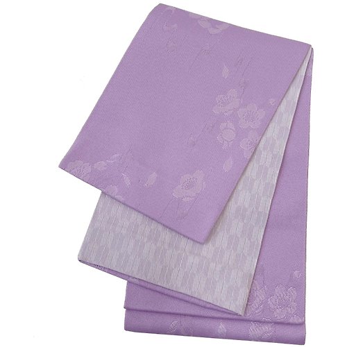 fuukakimono 女性 腰封 和服腰帶 小袋帯 半幅帯 日本製 淺紫 30
