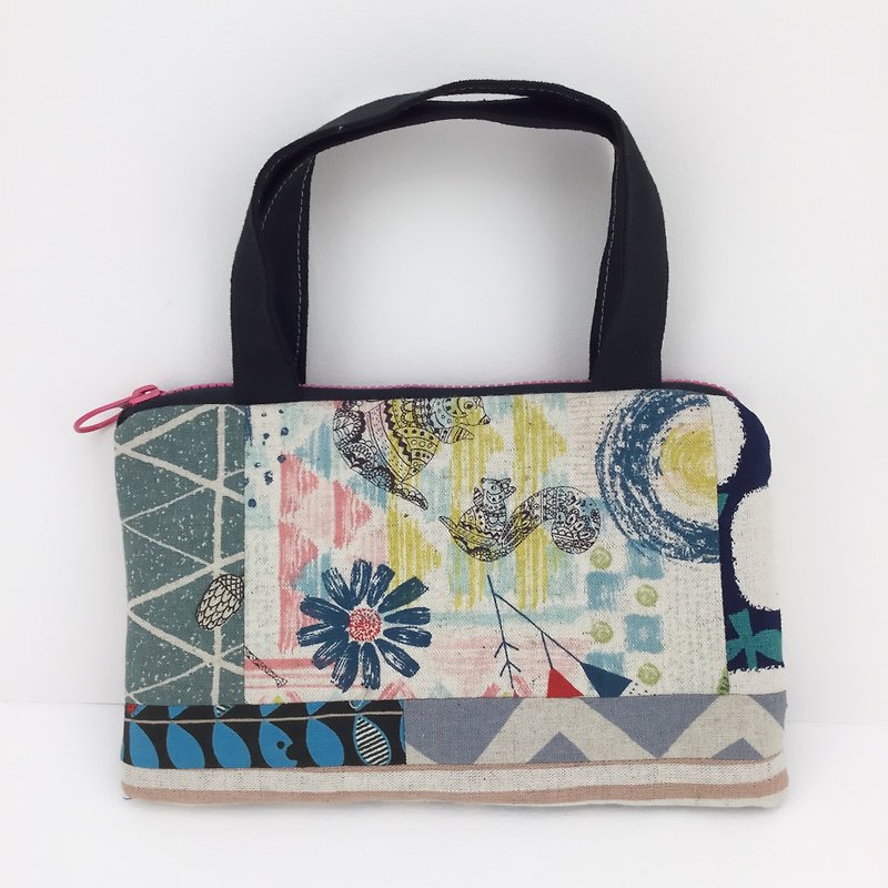 Patchwork style--portable wallet/mobile phone bag/pen bag/wallet/universal bag - กระเป๋าสตางค์ - ผ้าฝ้าย/ผ้าลินิน 