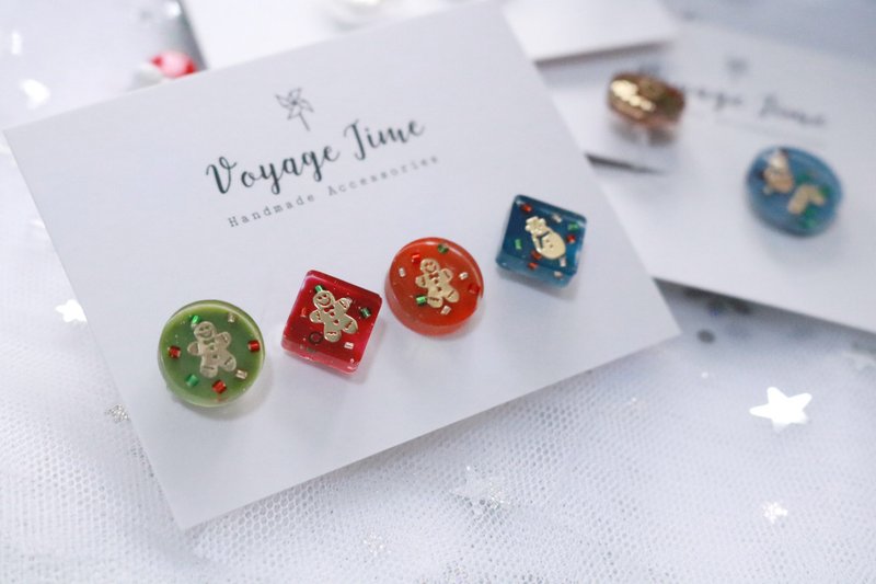 - 【聖誕小燈泡耳環】 - - 耳環/耳夾/耳骨夾 - 樹脂 多色