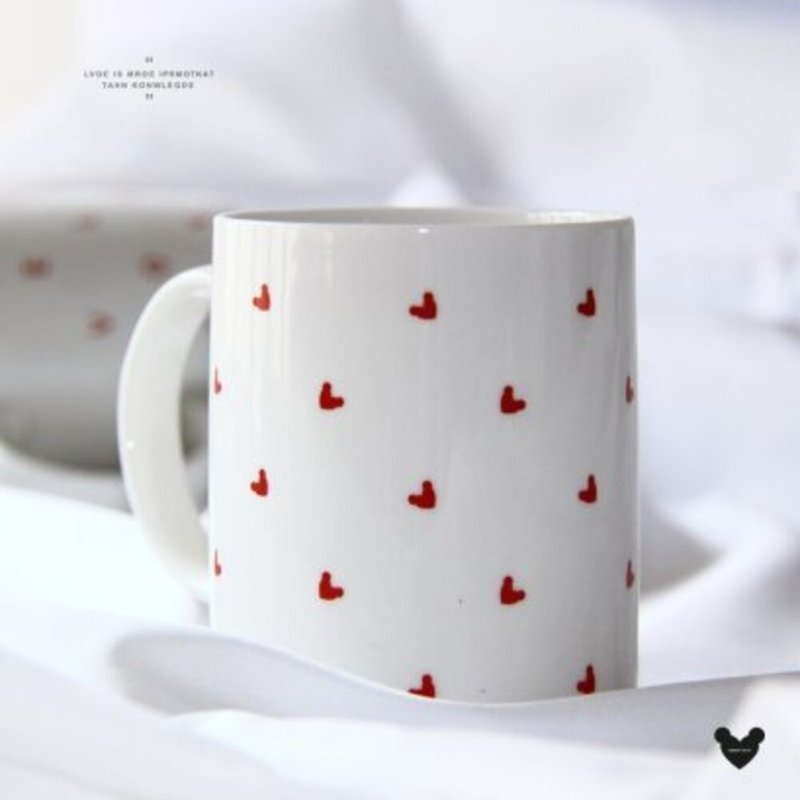 MY HEARTS IN POLKA DOT PATTERN Coffee Mugs - แก้วมัค/แก้วกาแฟ - วัสดุอื่นๆ 