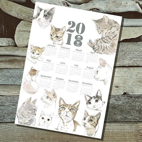 小島畫畫課 2018蘭嶼小島貓年曆