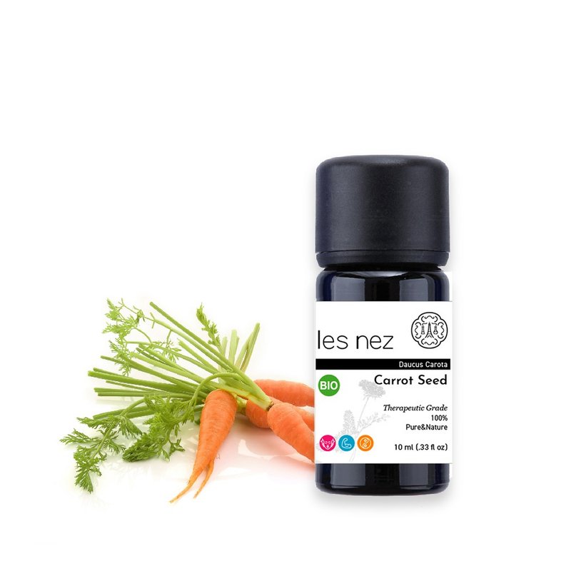 【Les nez 香鼻子】天然單方胡蘿蔔籽純精油 10ML - 香氛/精油/擴香 - 精油 黑色