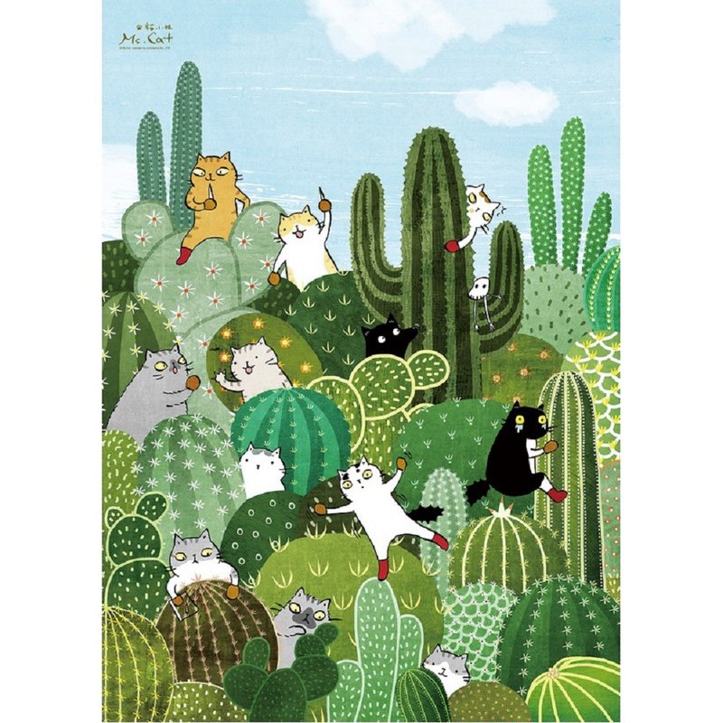 500 Piece Puzzle - Finding the First Cat's Paw (Illustrator: Ms. Cat) - Puzzles - Paper 