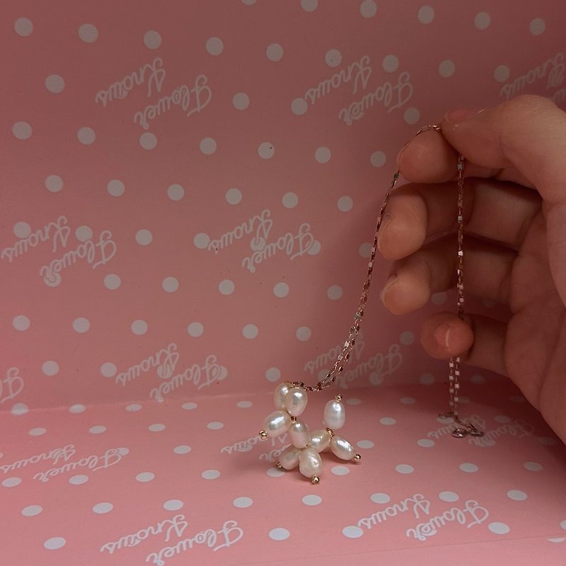 Natural Pearl Balloon Dog Pendant - Necklaces - Pearl White