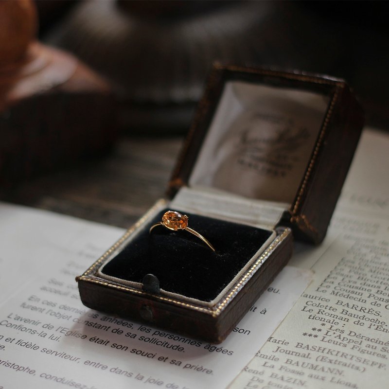 Cadre Rings 14KGF・Imperial Topaz - General Rings - Semi-Precious Stones Orange