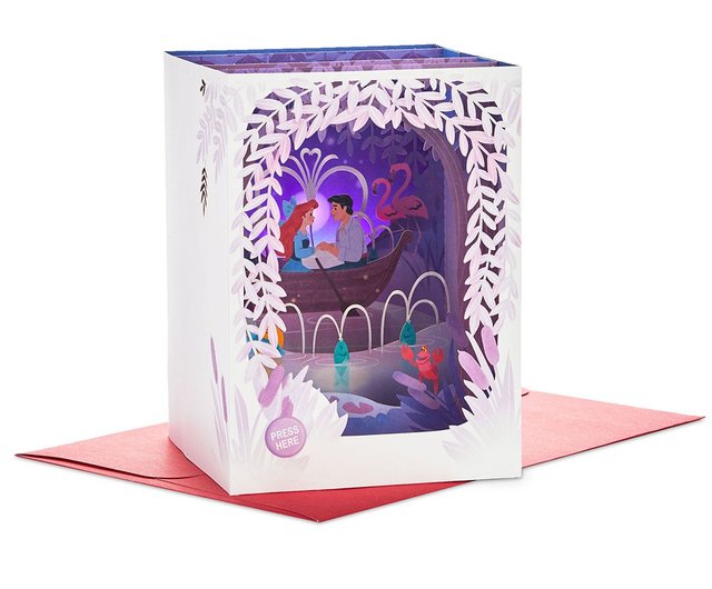 Disney's Little Mermaid 【Hallmark-Paper Wonder Sound and Light Stereo Card Valentine's  Day】 - Shop Hallmarkcards Cards & Postcards - Pinkoi