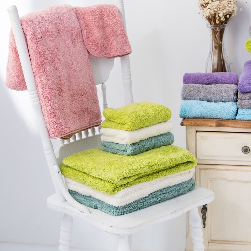 Lovel 7 times more powerful water absorbent and antibacterial microfiber towel/square towel - Other - Polyester Multicolor