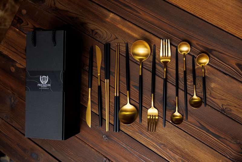 Sweet Honey set - Cutlery & Flatware - Stainless Steel Gold