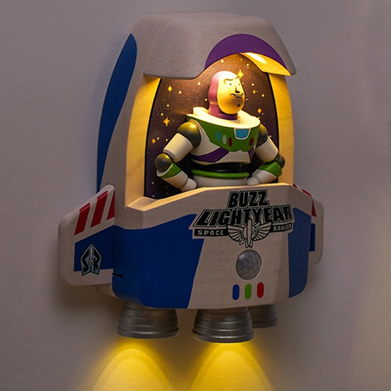 【Buzz Spaceship】Wall Sensor Light | Wooderful life - โคมไฟ - ไม้ หลากหลายสี