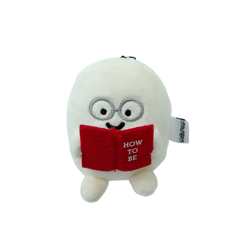 Rice bag reading rain over the mountain original rice plush pendant cute bag pendant funny keychain doll doll - ที่ห้อยกุญแจ - วัสดุอื่นๆ 