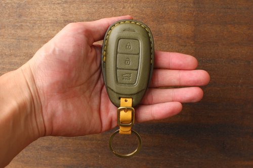 茶皮 Te Leather 茶皮 現代 Venue 汽車鑰匙皮套 Kona HYUNDAI Tucson ioniq 客製