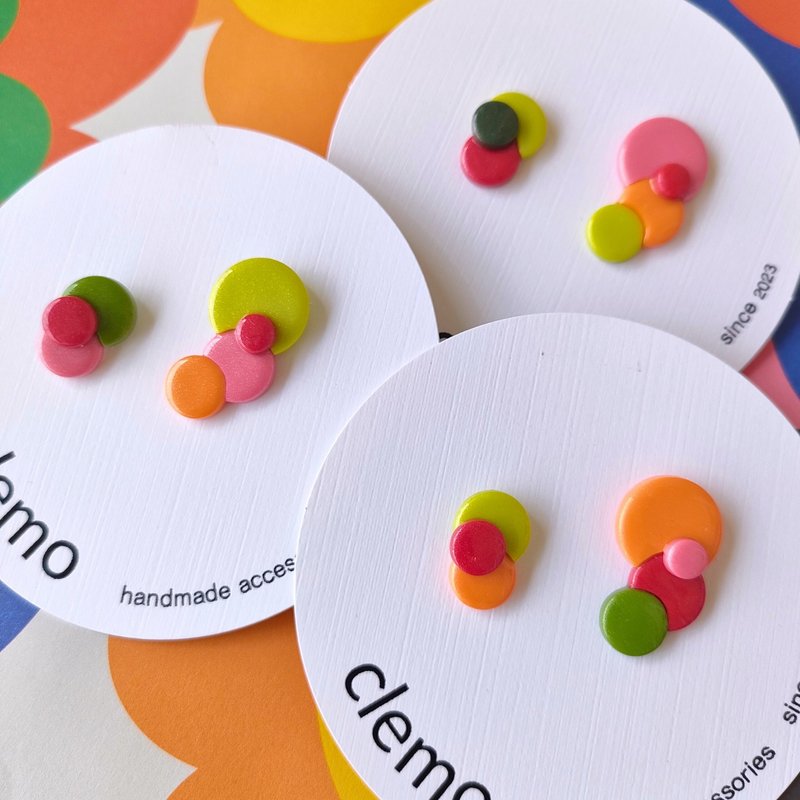 Hira maru – Fruits, Earrings - Earrings & Clip-ons - Other Materials Multicolor