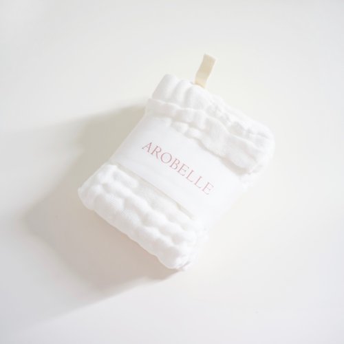 Healing Museum 身心靈療癒館 Arobelle 有機純棉潔面泡泡巾 2條裝