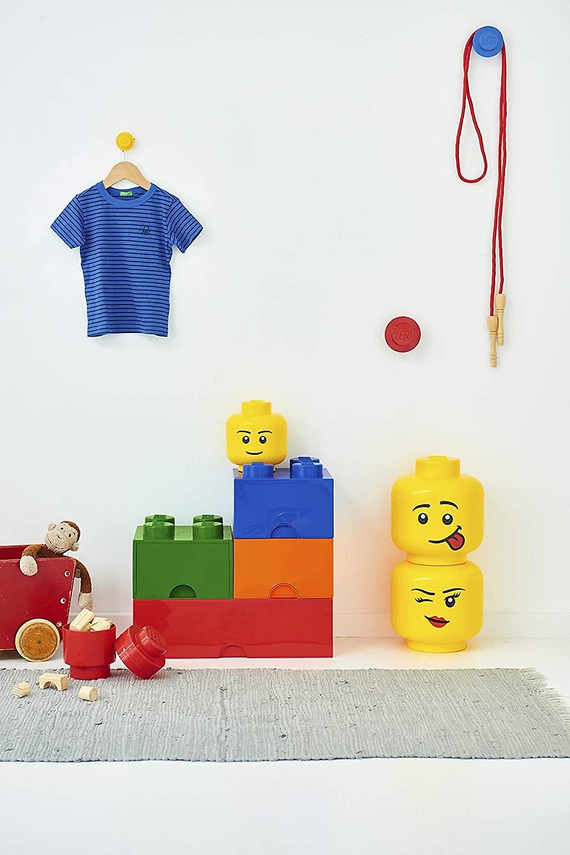 Room Copenhagen LEGO ミニヘッド収納ボックス (さまざまなオプションあり) を卒業ギフトとして - 収納用品 - その他の素材 