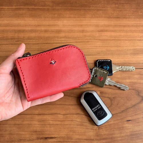 Carda / スマートキー対応ファスナーキーケース / カード収納可