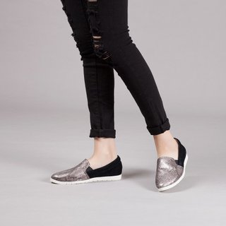 ゼロコード-[ロックソウル] Shuangpin Lightweight Loafers_Nickel Metal（22.5 / 23/25）