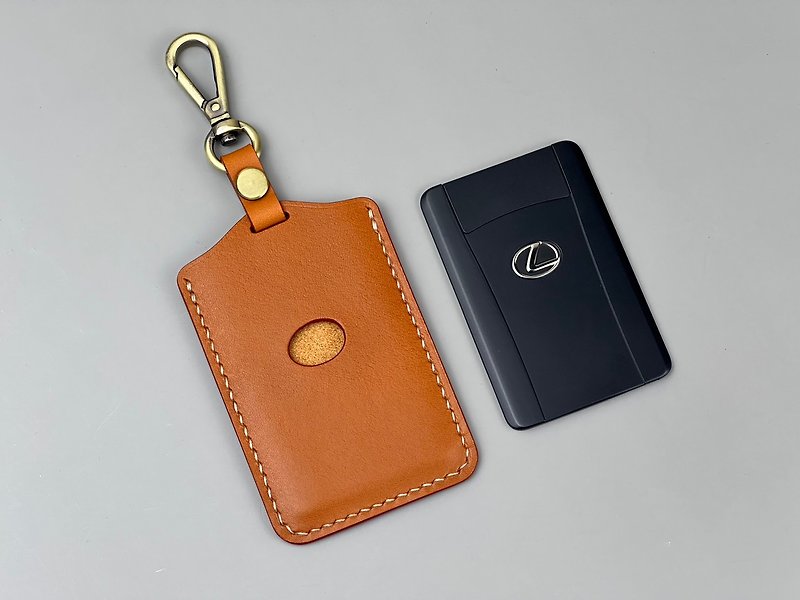 Lexus Card Key Leather Case Vegetable Tanned Leather - Keychains - Genuine Leather 