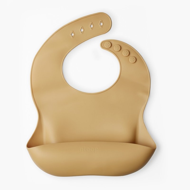 Gloop 矽膠純色圍兜 /芒果黃 - 廚具 - 矽膠 黃色