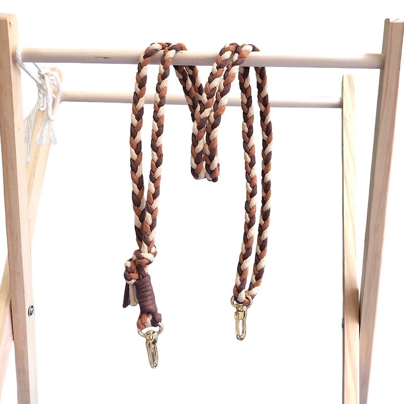 IKL fine model/can be customized. Braided mobile phone lanyard. Adjustable mobile phone strap. Can be hung around the neck. Gift - Lanyards & Straps - Cotton & Hemp Brown