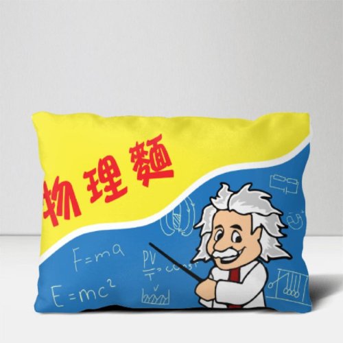 KUSDOM 輕鬆客製 生活百貨 【文藝士多】物理麵抱枕│居家生活 禮品 禮物 擺設