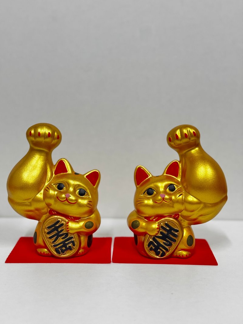 龍虎作 | 大隻小判招財貓 大 金色 - 擺飾/家飾品 - 陶 