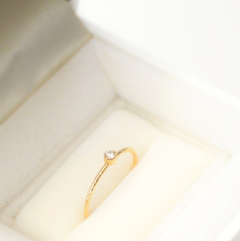 K10 Diamond Ring - 戒指 - 寶石 金色