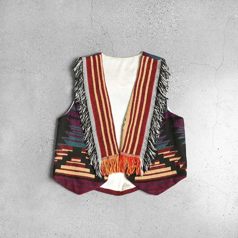 Vintage Vest - Women's Vests - Cotton & Hemp Multicolor