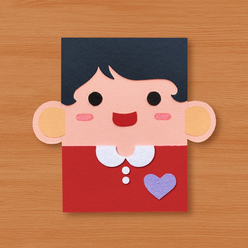 (3 styles to choose from) Handmade cards_ Thank you for having you~ Mom I love you - การ์ด/โปสการ์ด - กระดาษ สีแดง