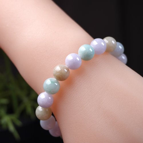 お客ページ❣️ミャンマー産天然A貨翡翠　2色翡翠ブレスレット お客様専用ページ❣️ミャンマー産天然A貨翡翠 2色翡翠