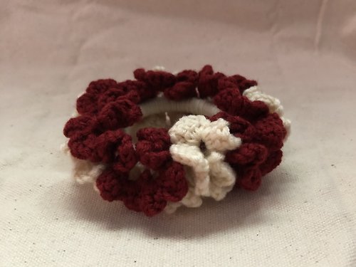 Lei’s knitting 森林系編織復古花邊髮圈