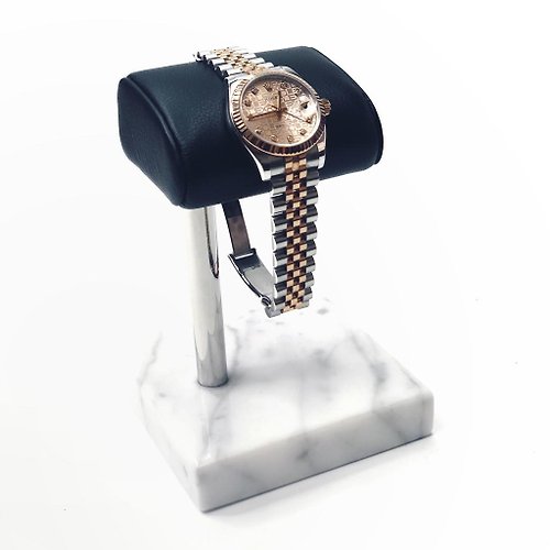 Tosca creations Tosca | Leather Watch Stand-Single White 大理石真皮錶座
