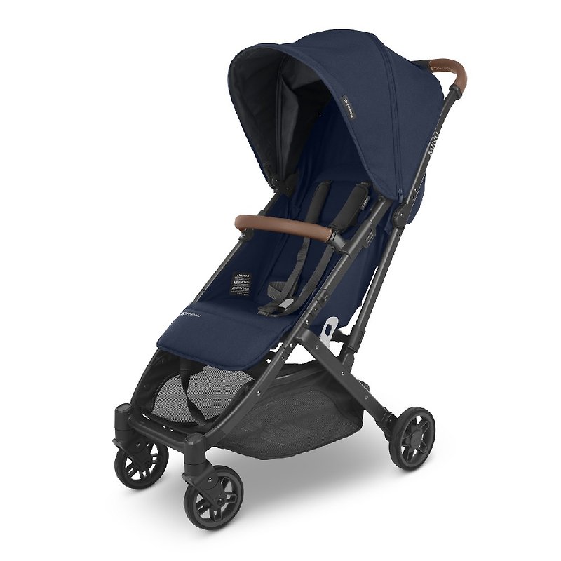 Taiwan Home Delivery [Free Original Cup Holder] [UPPAbaby] MINU V2 Charming Fashion Stroller Navy Blue - Strollers - Other Materials Blue
