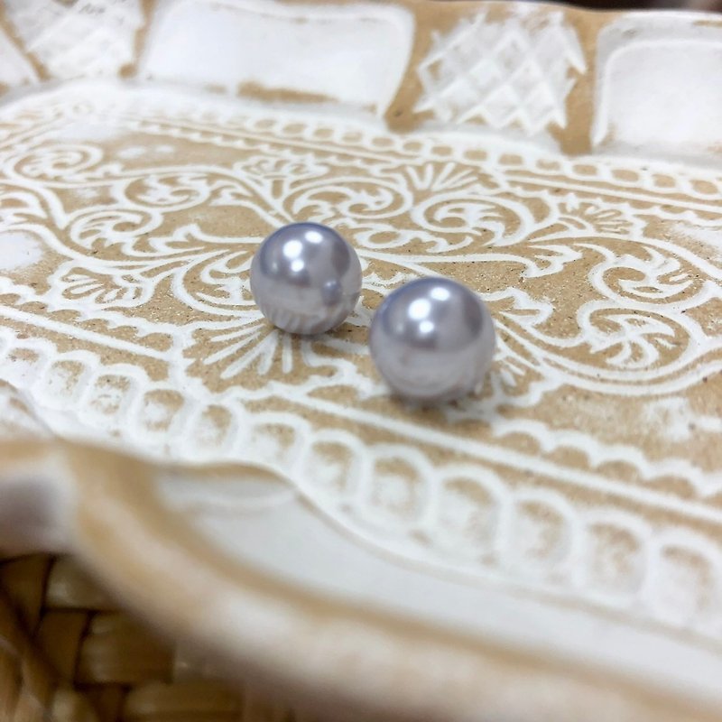 Light jewelry-S925 sterling silver Swarovski-earrings/ear needles/Japanese Guiwa Clip-On/pearls - Earrings & Clip-ons - Gemstone 