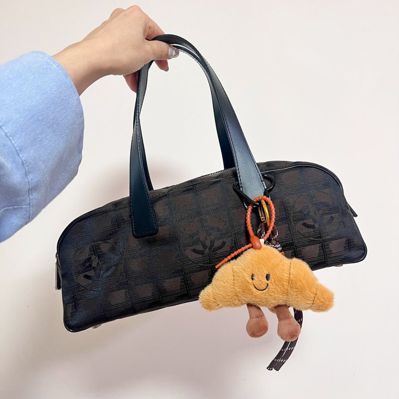 【日本中古】04-05年罕有中古CHANEL Coco Bar 冰格法棍包 - 側背包/斜背包 - 真皮 黑色
