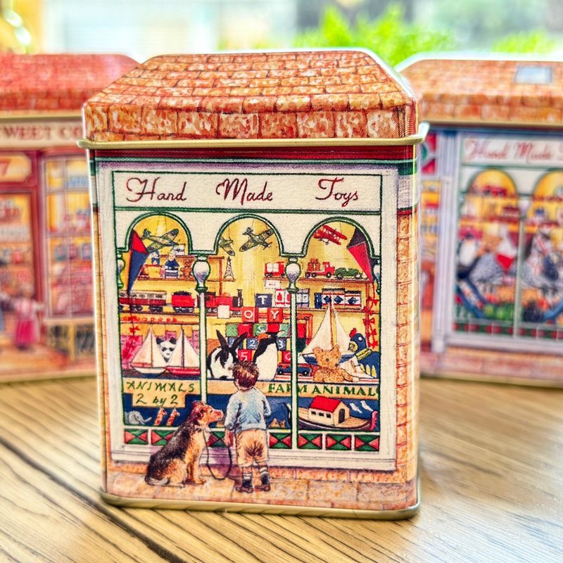 クリスマスの街角ハウスキャンディギフトボックス【イギリス菓子ミニパック1袋入り】 - スナック菓子 - その他の素材 レッド