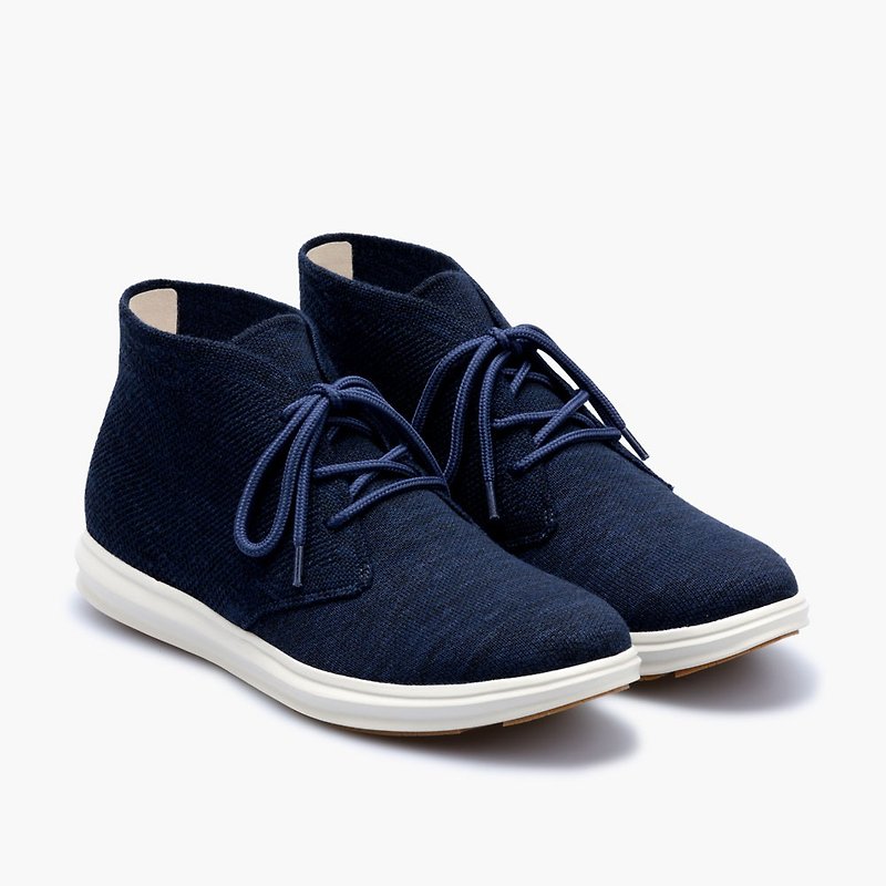 CHUKKA BOOTS/Navy - Men's Boots - Polyester Blue