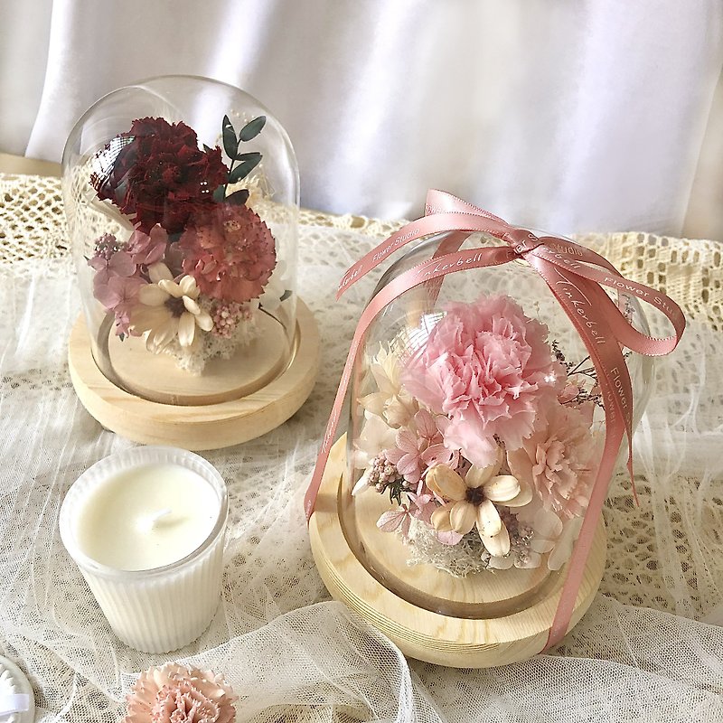 Eternal Life Carnation Flower Cup Night Light - Dried Flowers & Bouquets - Plants & Flowers Pink