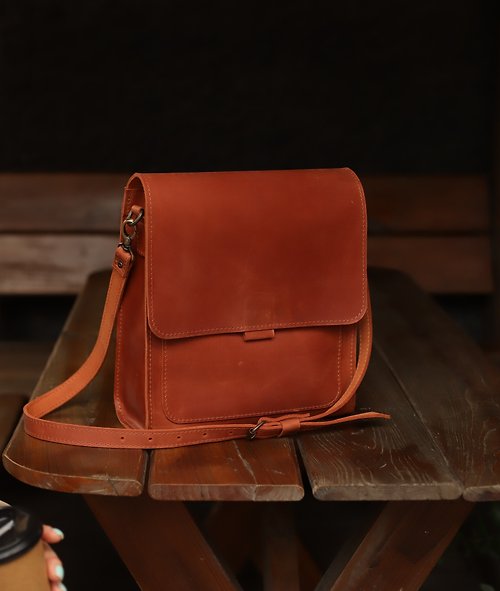 Youngbags.ua Leather crossbody bag, leather purse, cross body bag