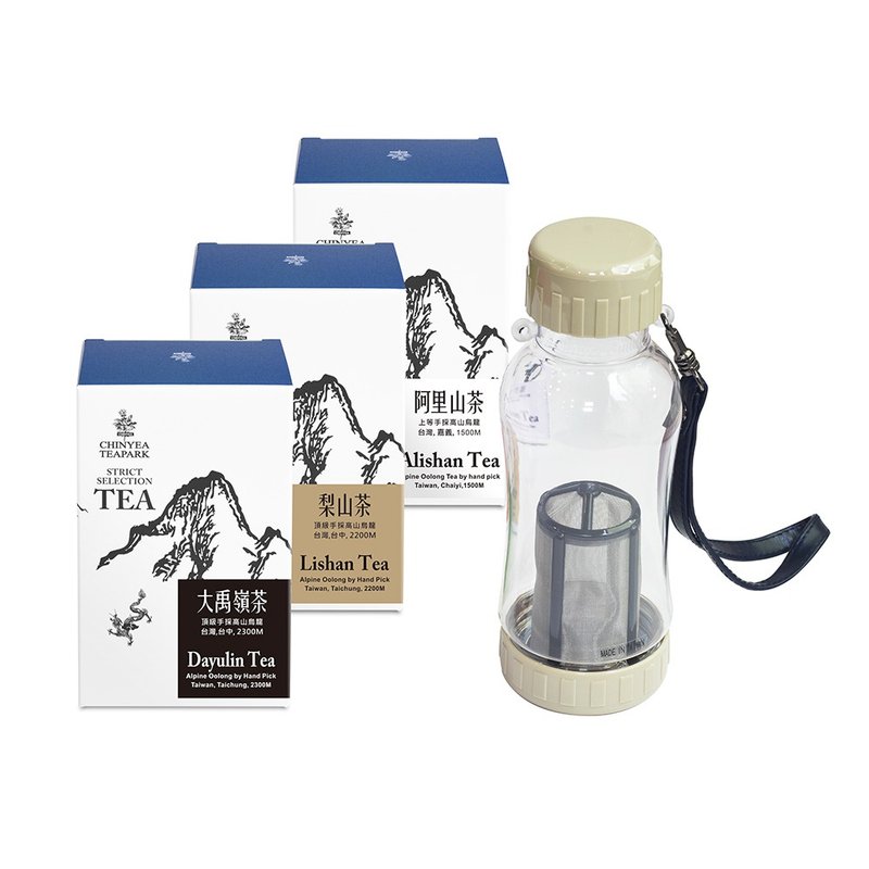 【Limited】3 Types of Premium Taiwan Alpine Tea & Tea Bottle (4 choose) - Tea - Other Materials White