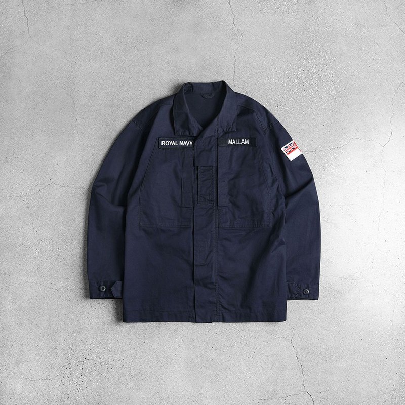 UK ROYAL NAVY JACKET - เสื้อโค้ทผู้ชาย - วัสดุอื่นๆ สีน้ำเงิน