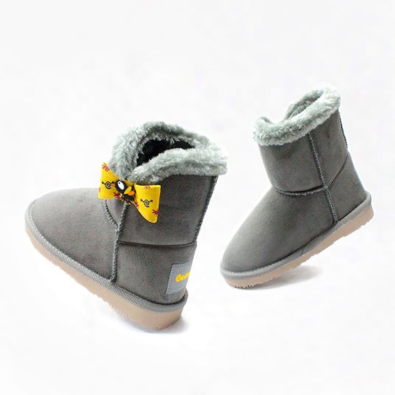 Children snow boots – grey – The sound of the mosquito. - รองเท้าเด็ก - วัสดุอื่นๆ สีเทา