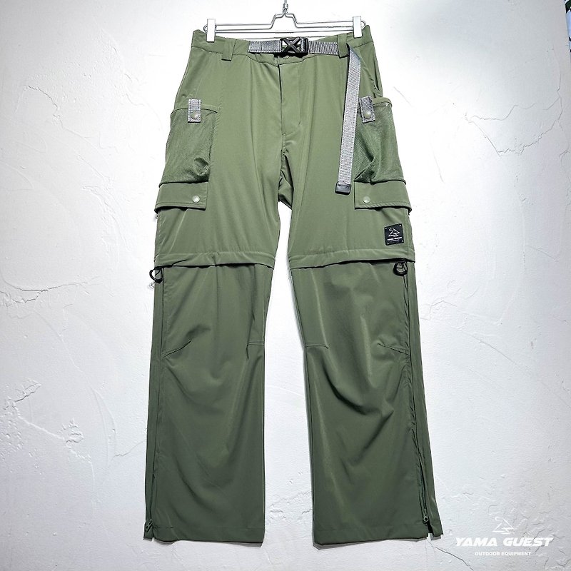 LP08 2-in-1 Outdoor Trousers (GRD) - Men's Pants - Waterproof Material Green