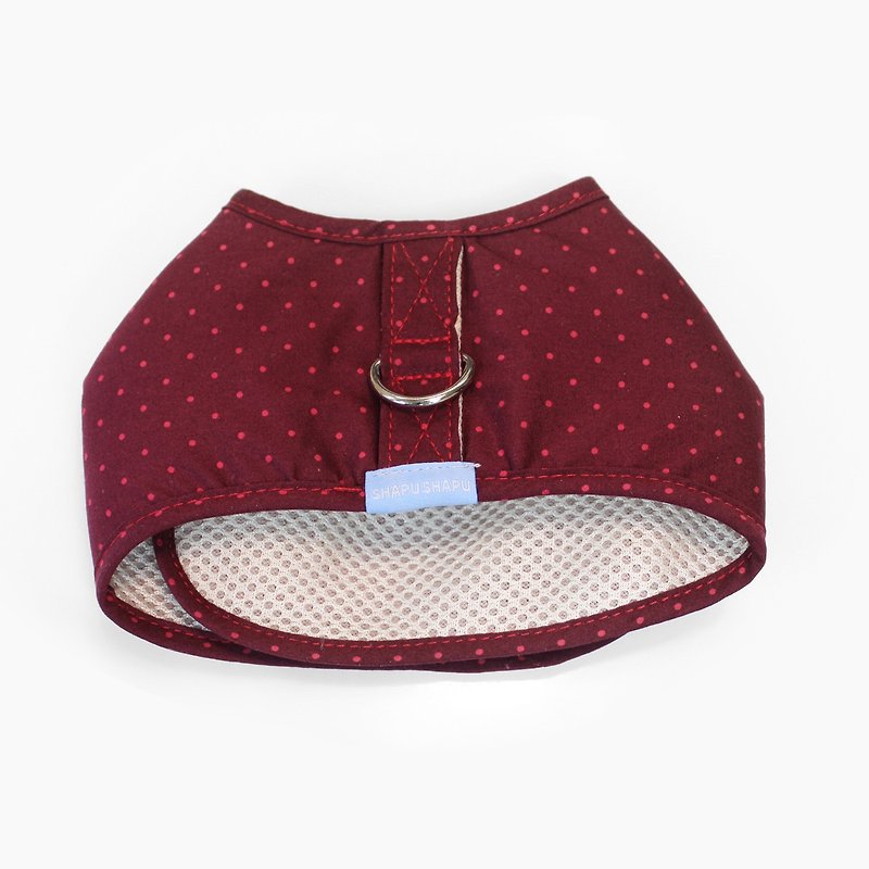 Comfortable series bra-Cranberry Dot - Clothing & Accessories - Cotton & Hemp 