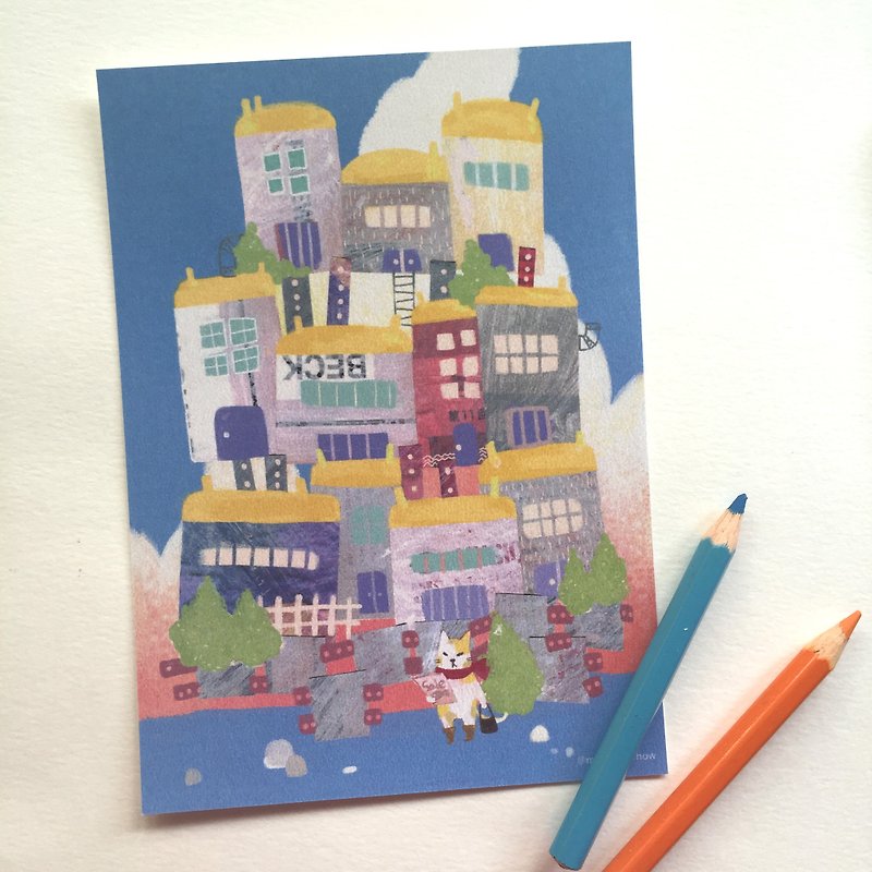 (森森秀 original postcard) House Cat House 03 - Cards & Postcards - Paper 