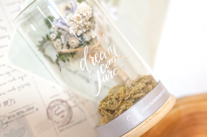 乾燥花迷你花束 ((配客製手寫短句/名字) - 盆栽/植栽 - 植物．花 多色