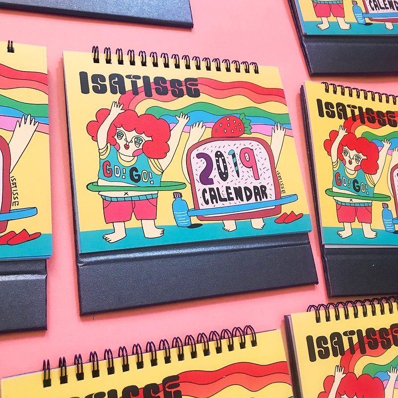 2019 Calendar - ปฏิทิน - กระดาษ หลากหลายสี